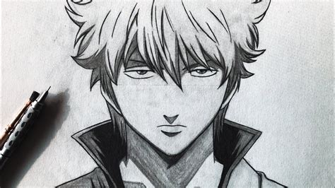 ginto drawing easy|How To Draw Gintoki .